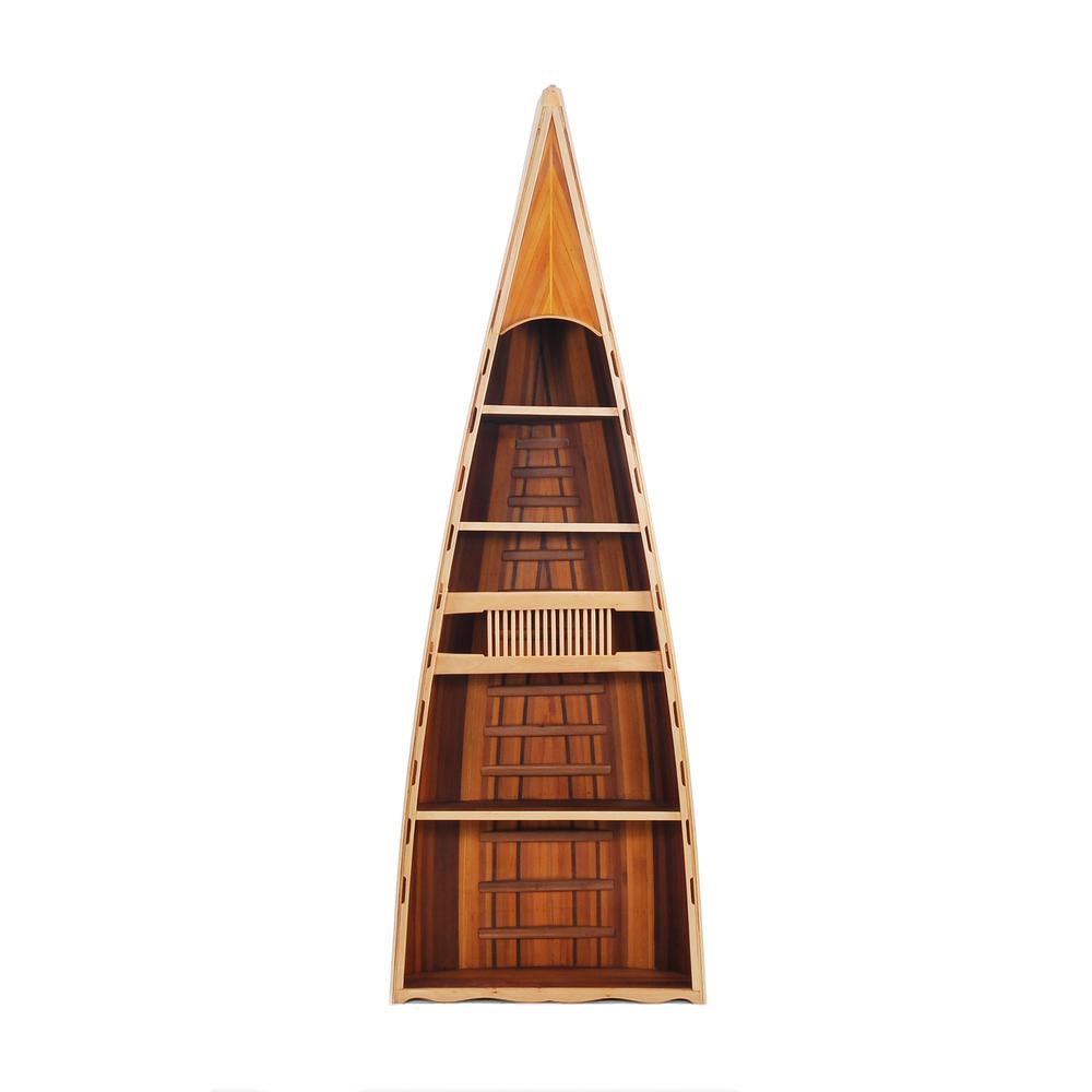 31" x 90" x 20.5" Wooden Canoe  Book Shelf - 364286. Picture 2