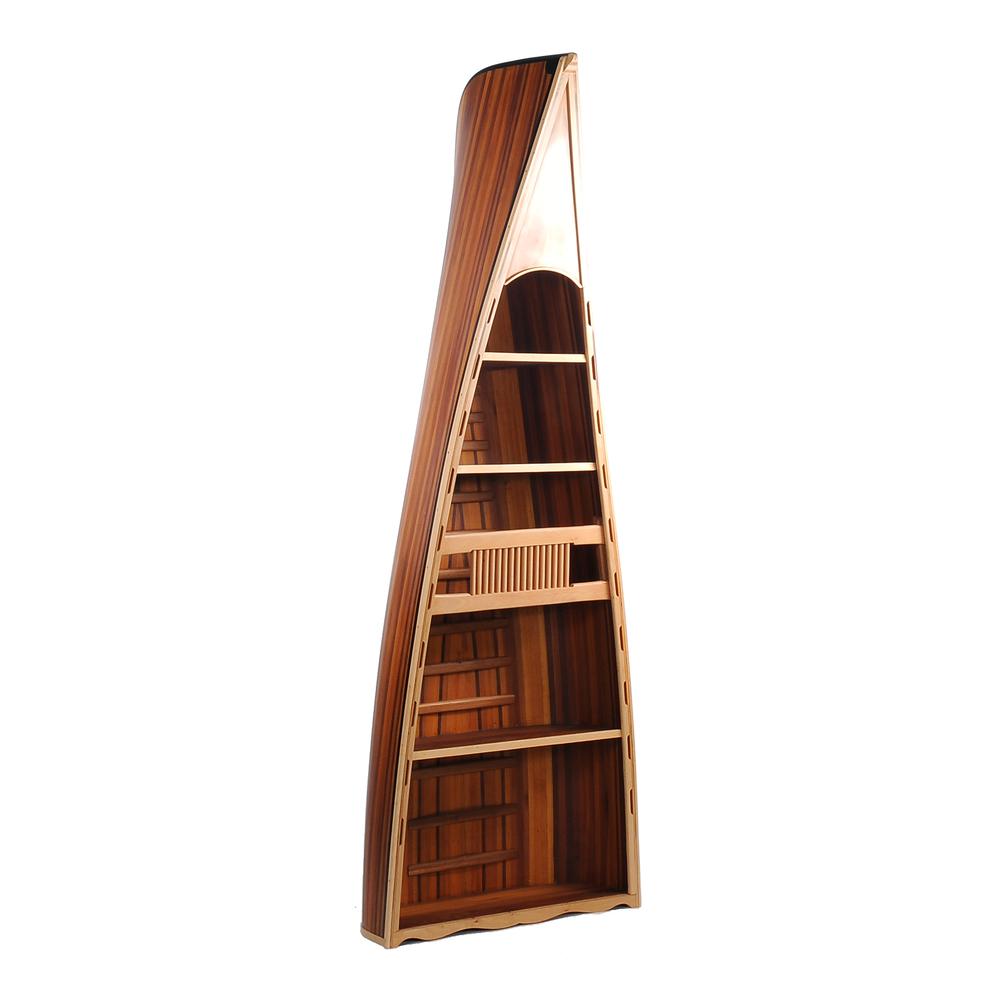 31" x 90" x 20.5" Wooden Canoe  Book Shelf - 364286. Picture 3