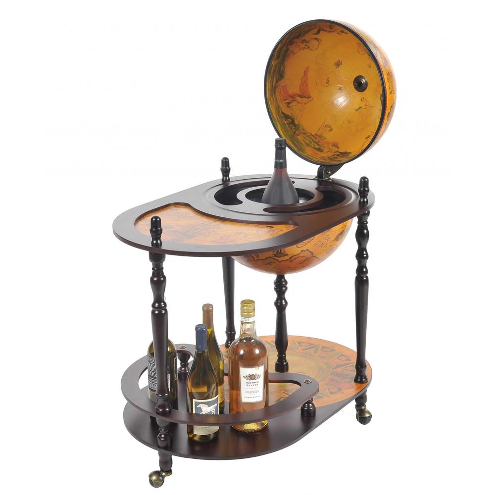 20" x 32" x 36" Red Globe Drink Trolley - 364353. Picture 1