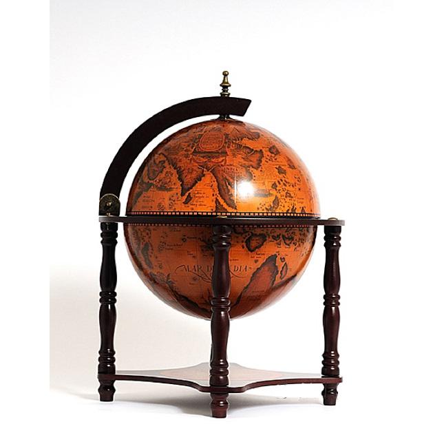 17" x 17" x 22" Red Globe Bar  4 Legged Stand - 364354. The main picture.
