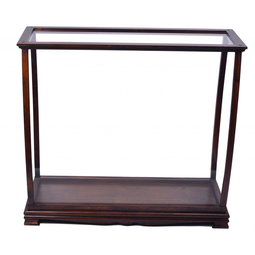 13" x 34" x 31.5" Classic Brown For Midsize Tall Ship  Display Case - 364372. Picture 1