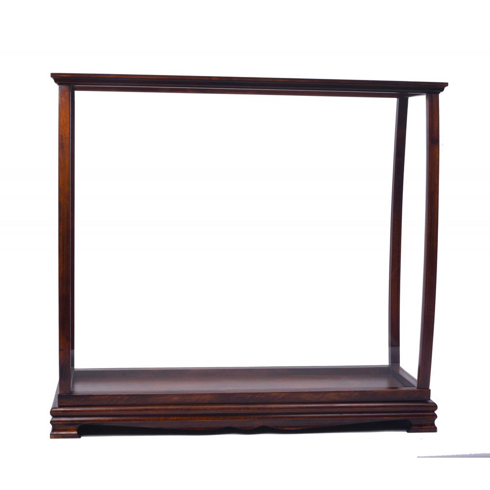 13" x 34" x 31.5" Classic Brown For Midsize Tall Ship  Display Case - 364372. Picture 2