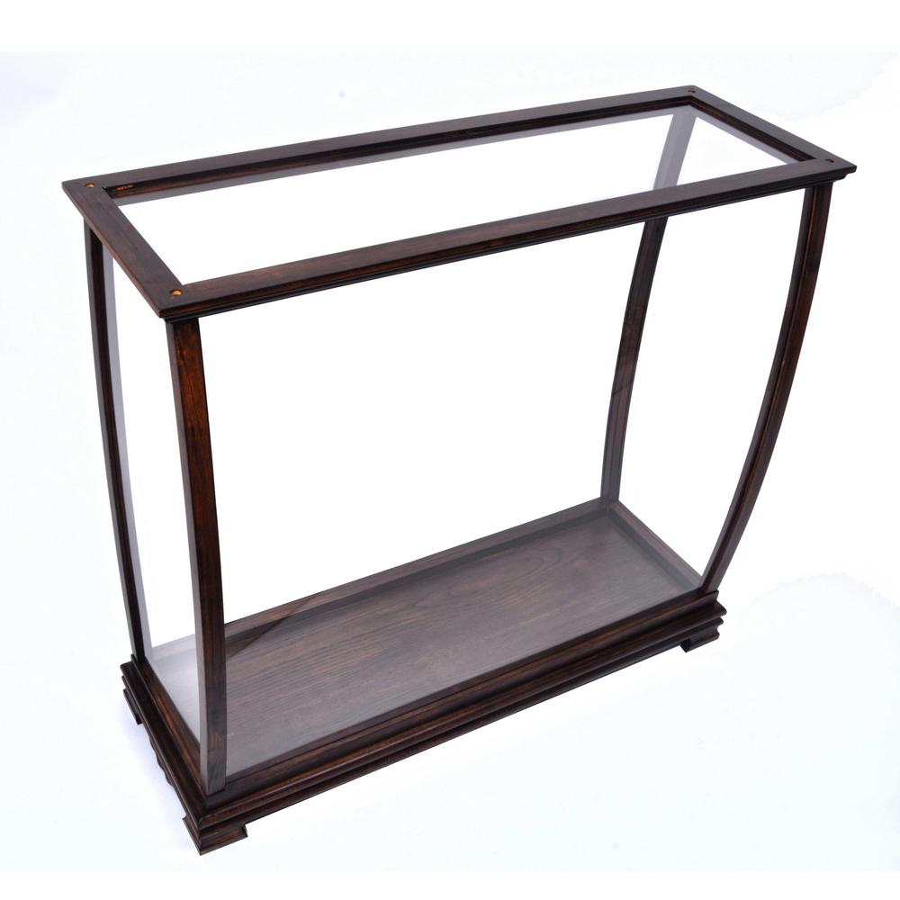 13" x 34" x 31.5" Classic Brown For Midsize Tall Ship  Display Case - 364372. Picture 3