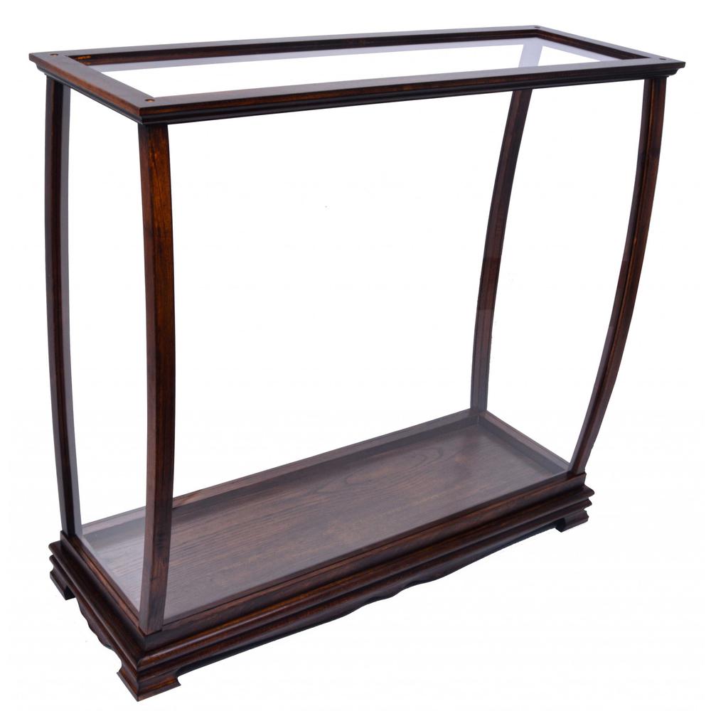 13" x 34" x 31.5" Classic Brown For Midsize Tall Ship  Display Case - 364372. Picture 5