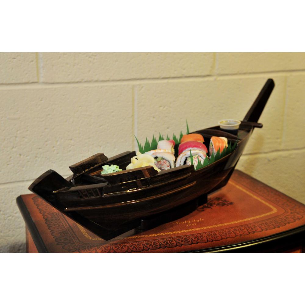 5.5" x 27" x 8.5" Dhow BoatSushi Tray - 364375. Picture 3