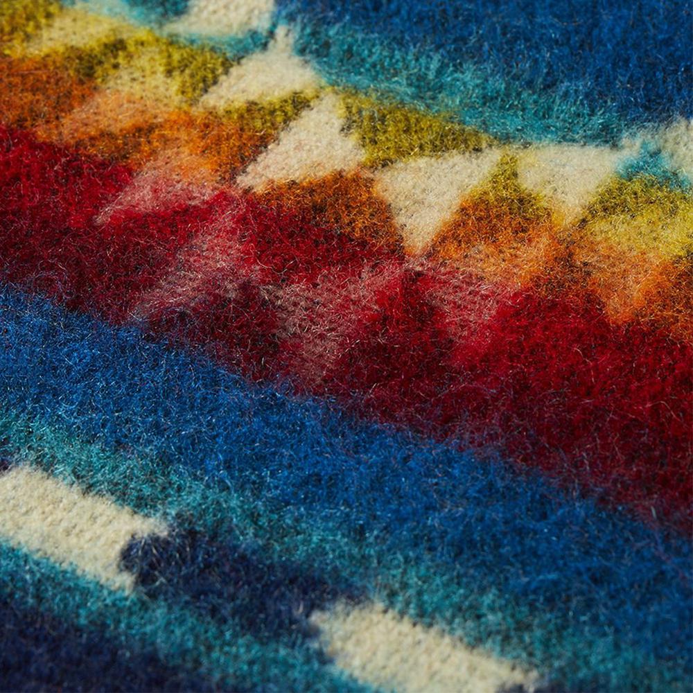 Ultra Soft Southwestern Rainbow Handmade Woven Blanket - 366044. Picture 3