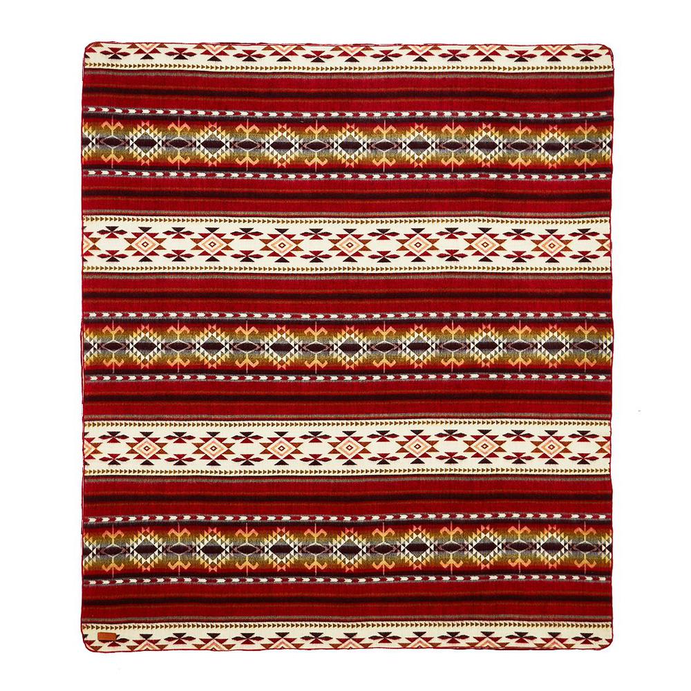Ultra Soft Southwestern Red Hot Handmade Woven Blanket - 366045. Picture 1