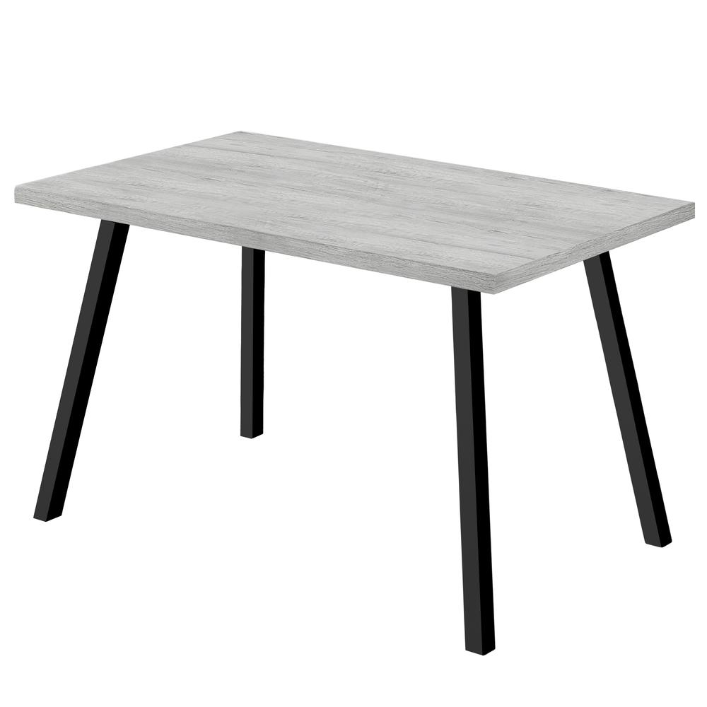 60" X 36" X 31 " Grey Black Metal Dining Table - 366048. Picture 1