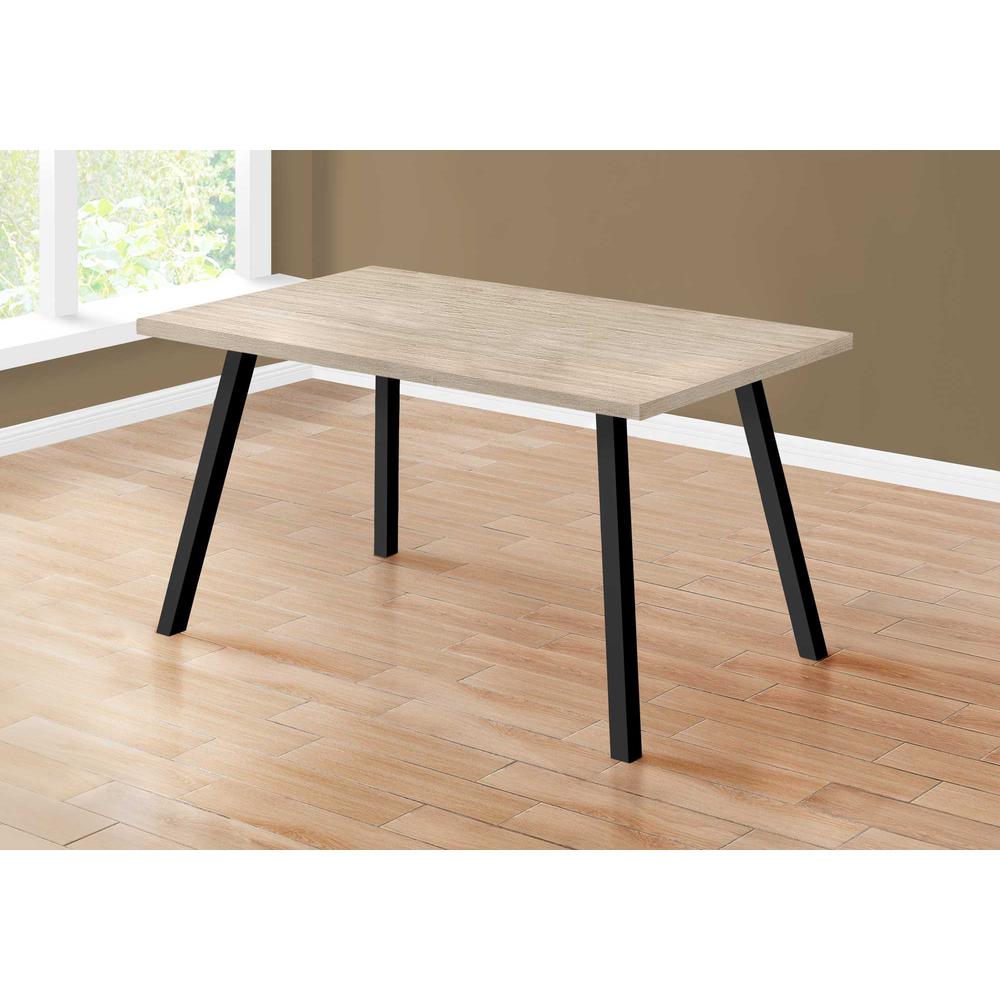 60" X 36" X 31 " Dark Taupe Black Metal Dining Table - 366049. Picture 2