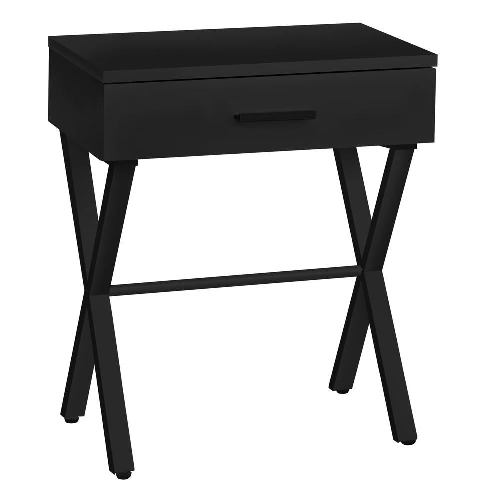 18.25" X 12" X 22.25" Black Metal Accent Table - 366066. Picture 1