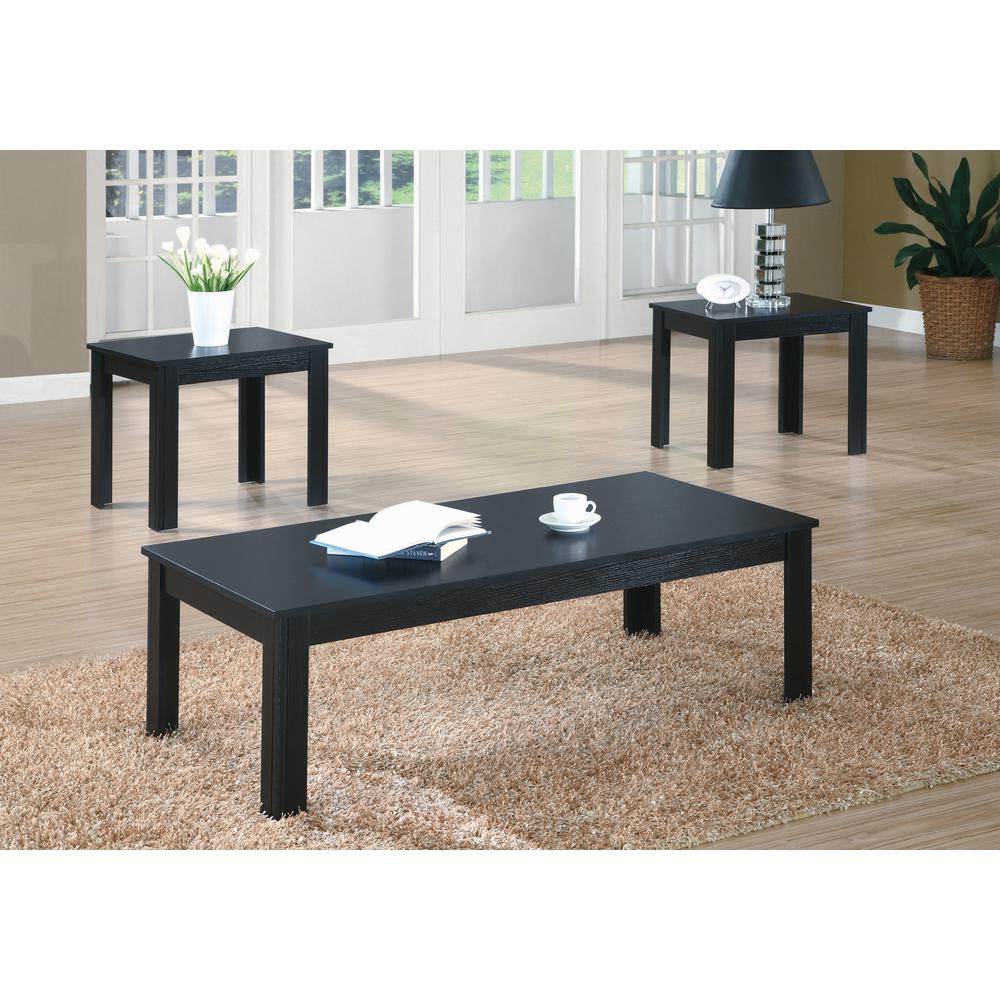 Black Table Set - 3Pcs Set - 366074. Picture 3
