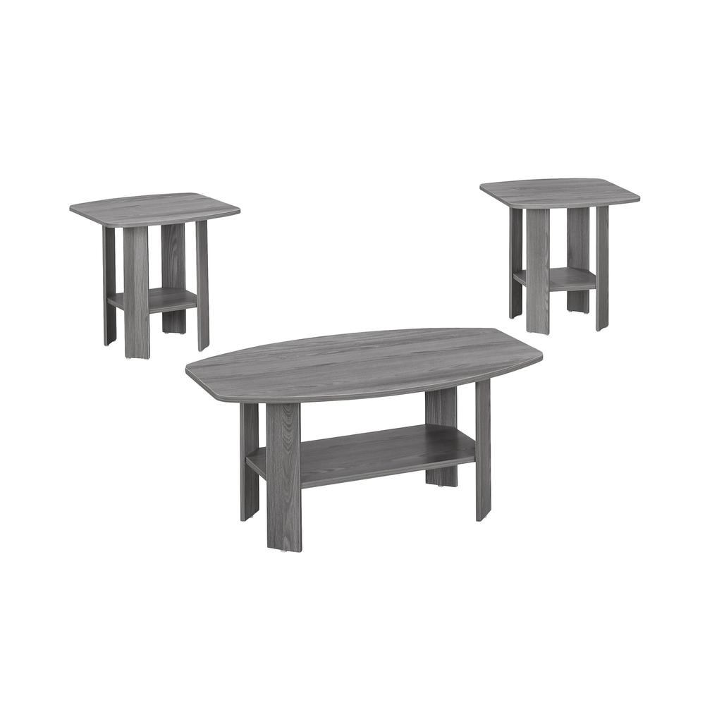 Grey Table Set - 3Pcs Set - 366080. Picture 1