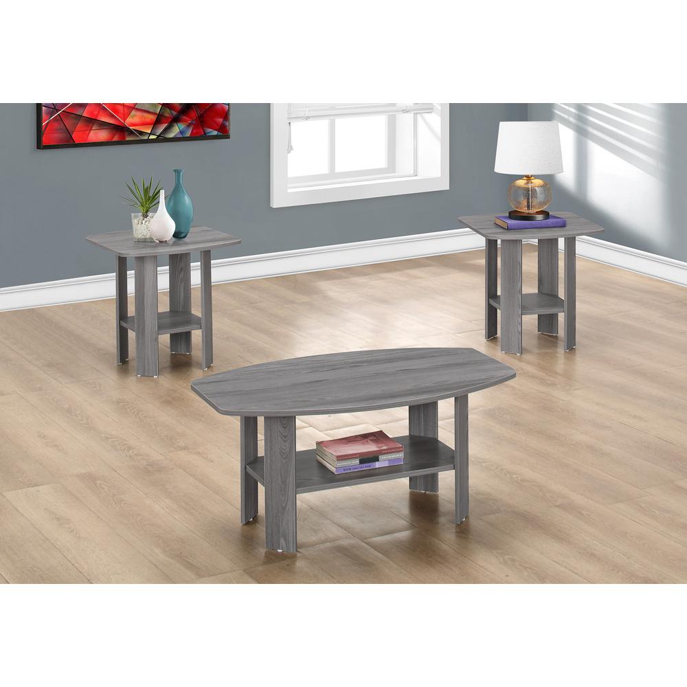 Grey Table Set - 3Pcs Set - 366080. Picture 3