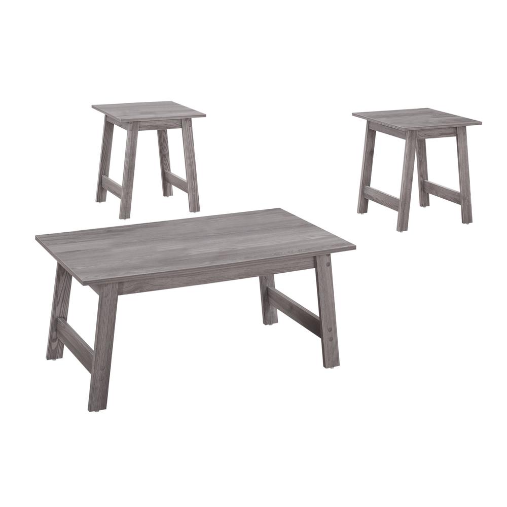 Grey Table Set - 3Pcs Set - 366085. Picture 1