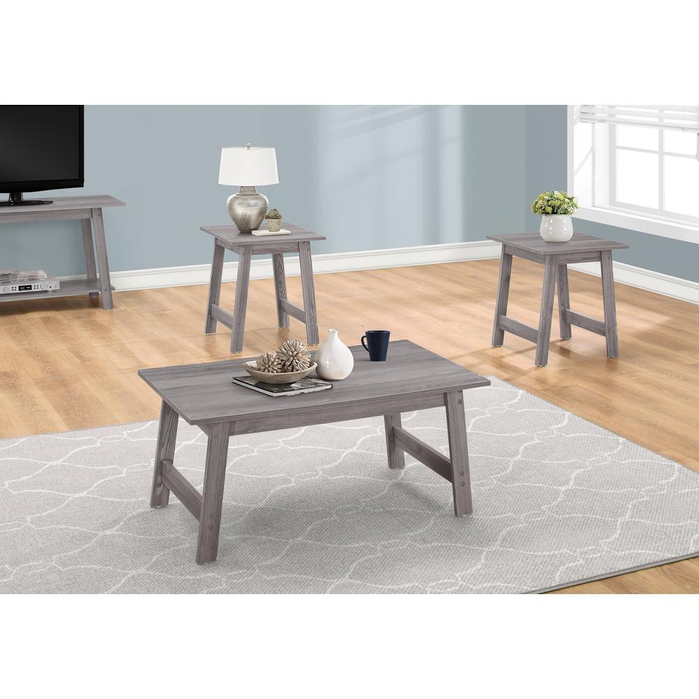 Grey Table Set - 3Pcs Set - 366085. Picture 3