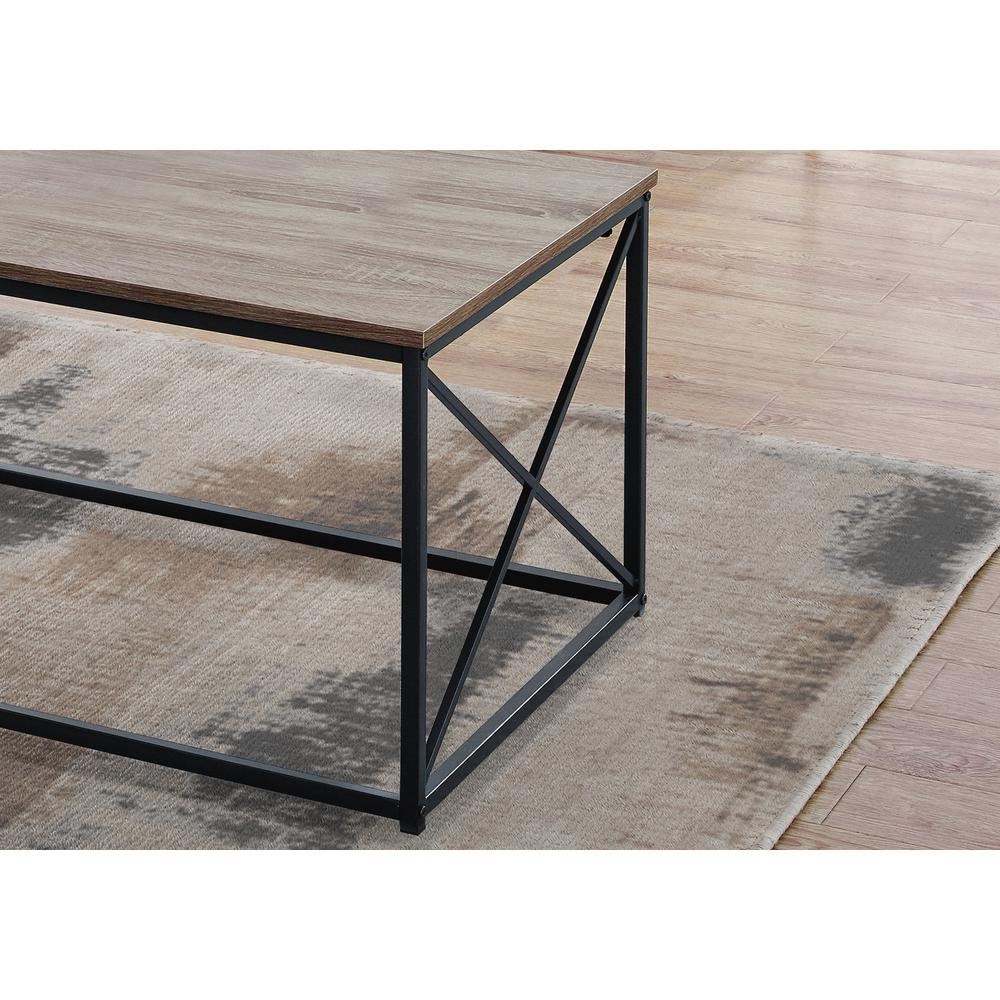 Dark Taupe Black Metal Table Set - 3Pcs Set - 366086. Picture 2