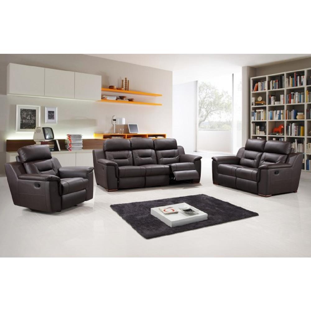 200" X 123" X 123" Brown Sofa Set - 366194. Picture 1