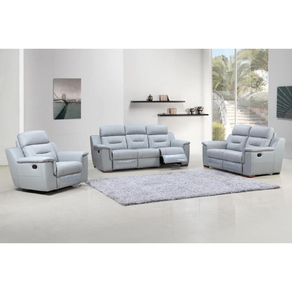 200" X 123" X 123" Gray Sofa Set - 366195. Picture 1