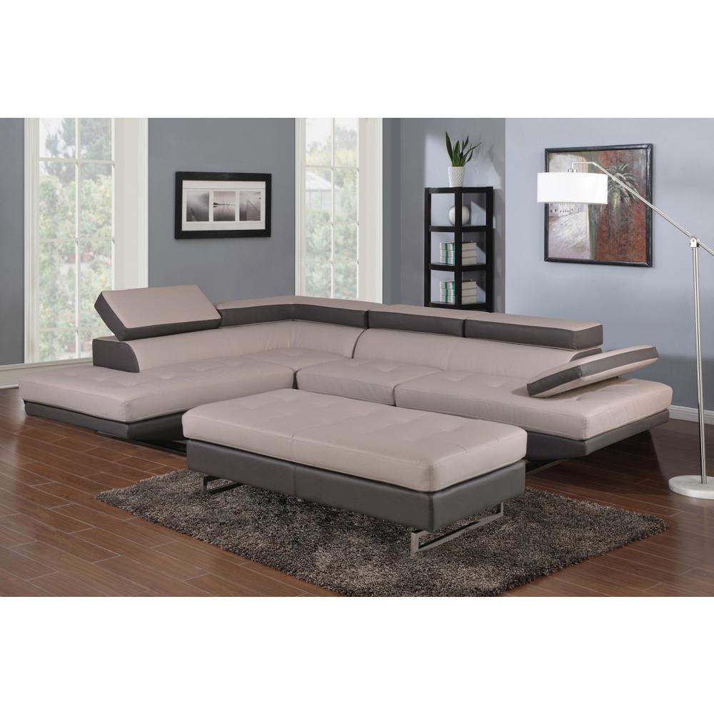 124" X 94" X 36" Twoto Tone Sectional LAF - 366222. Picture 1
