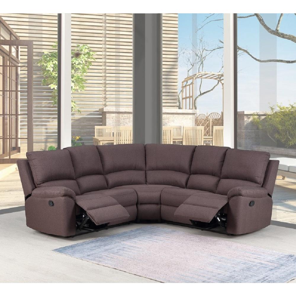 80" X 80" X 39" Brown  Sectional - 366240. Picture 1