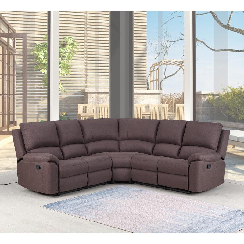 80" X 80" X 39" Brown  Sectional - 366240. Picture 2