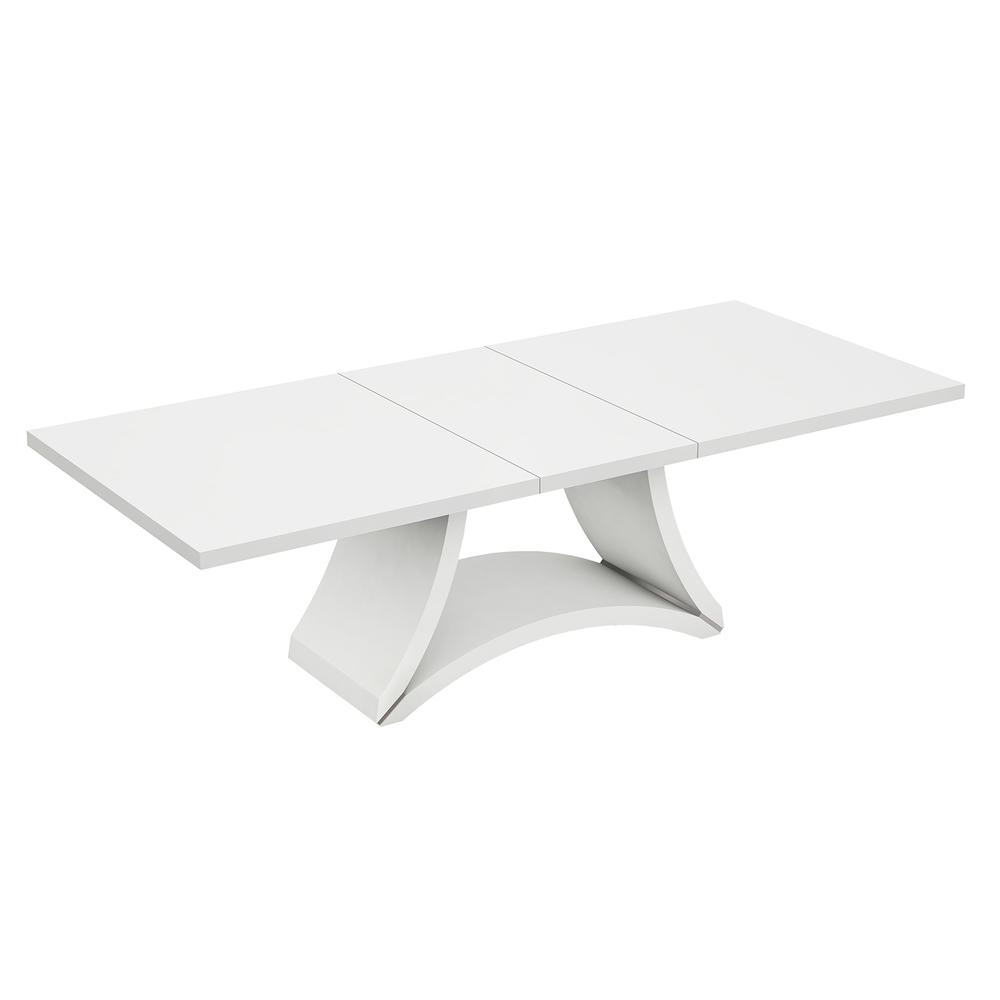 Modern White High Gloss Finish Dining Table - 366264. Picture 1