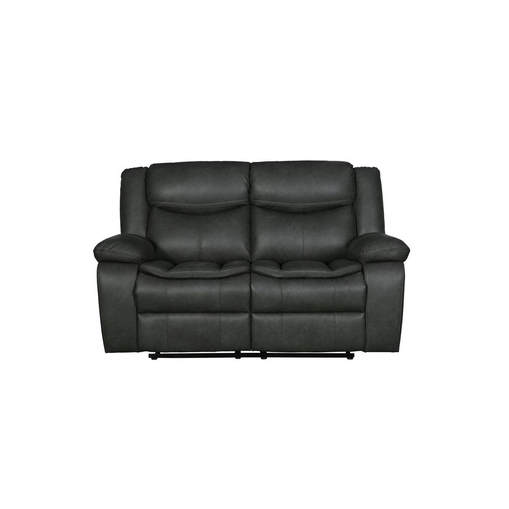 6"4 X 36" X 40" Gray  Loveseat - 366300. Picture 1