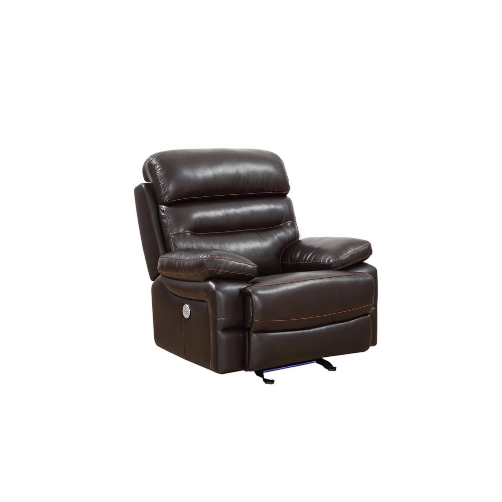 43" X 40" X 41" Brown  Power Reclining Chair - 366313. Picture 2