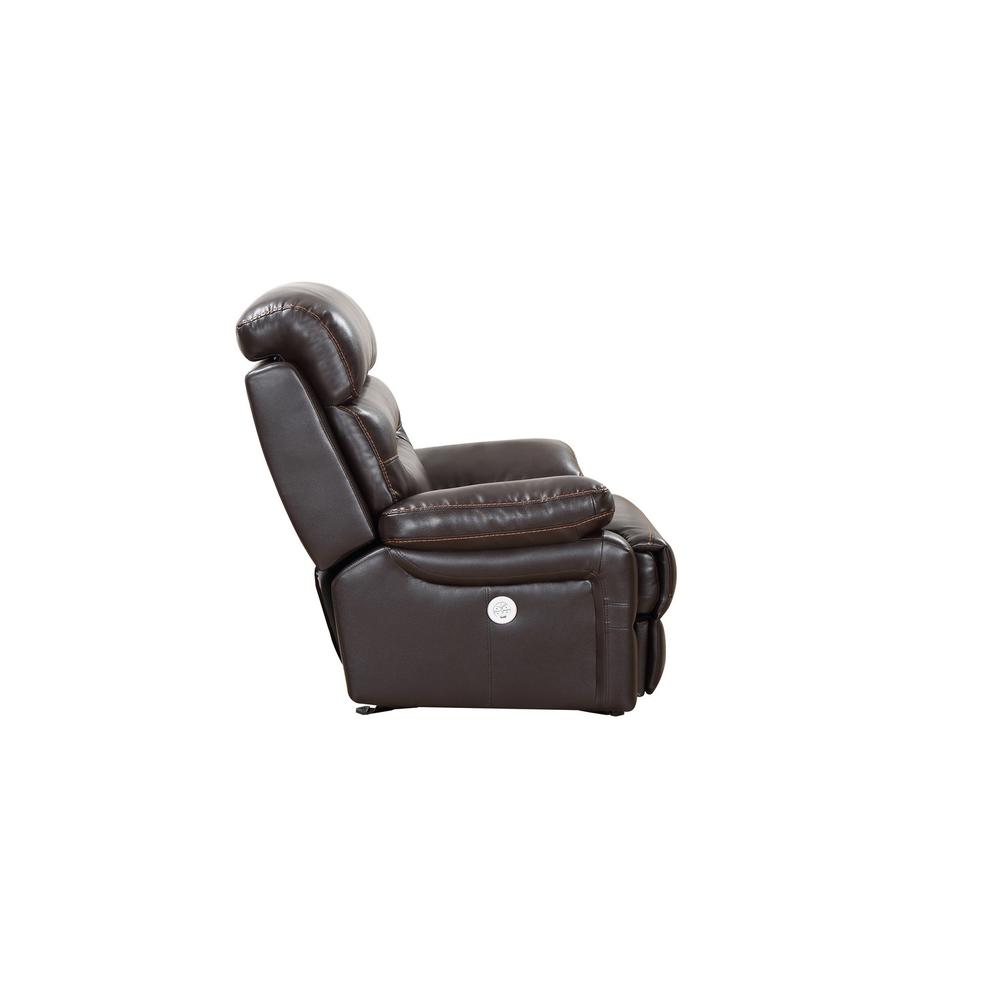 43" X 40" X 41" Brown  Power Reclining Chair - 366313. Picture 3