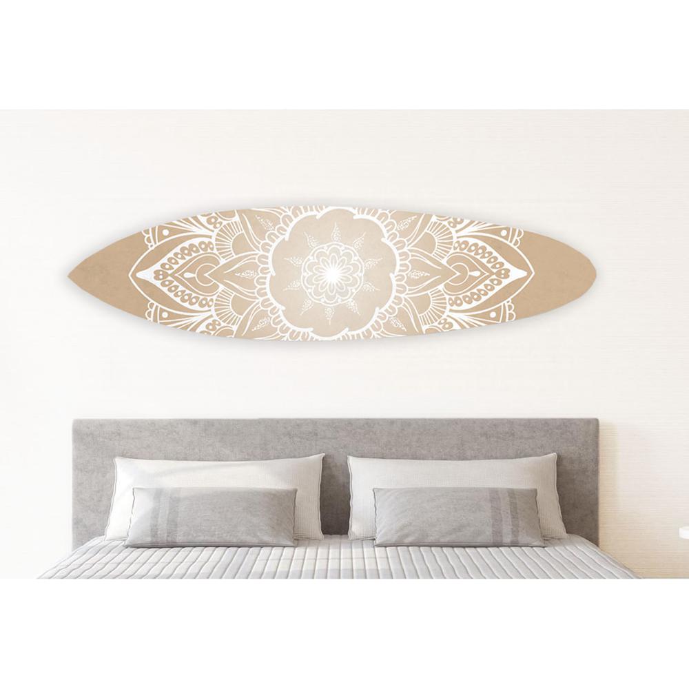 18" x 1" x 76" Wood, Tan, Tranquility Surboard Wall Art - 370403. Picture 2