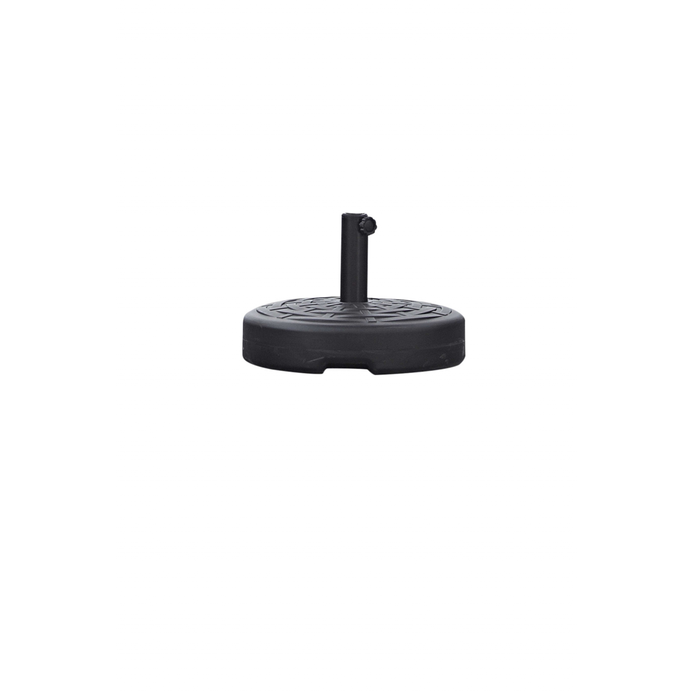 18" X 18" X 5" Black Water Injection Umbrella Base - 370594. Picture 1
