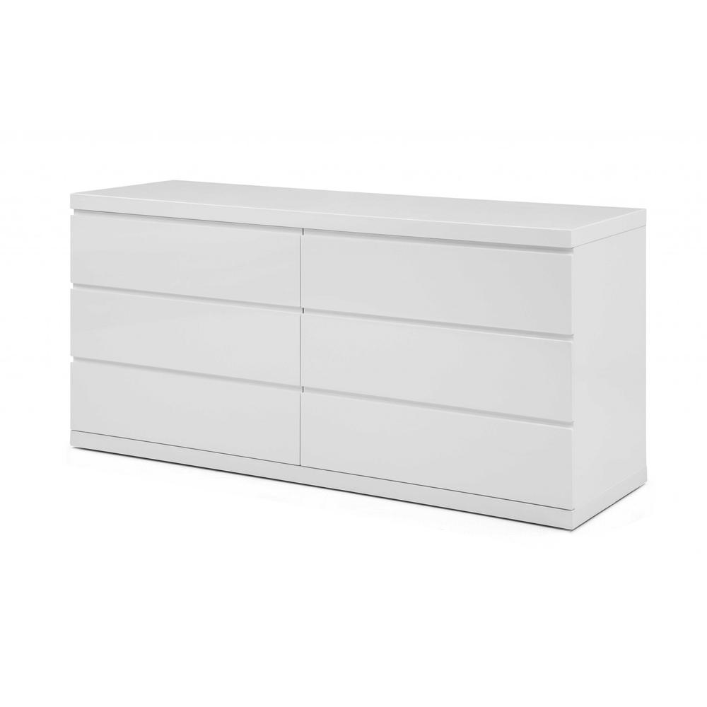 63" X 20" X 30" White Double Dresser - 370684. Picture 1