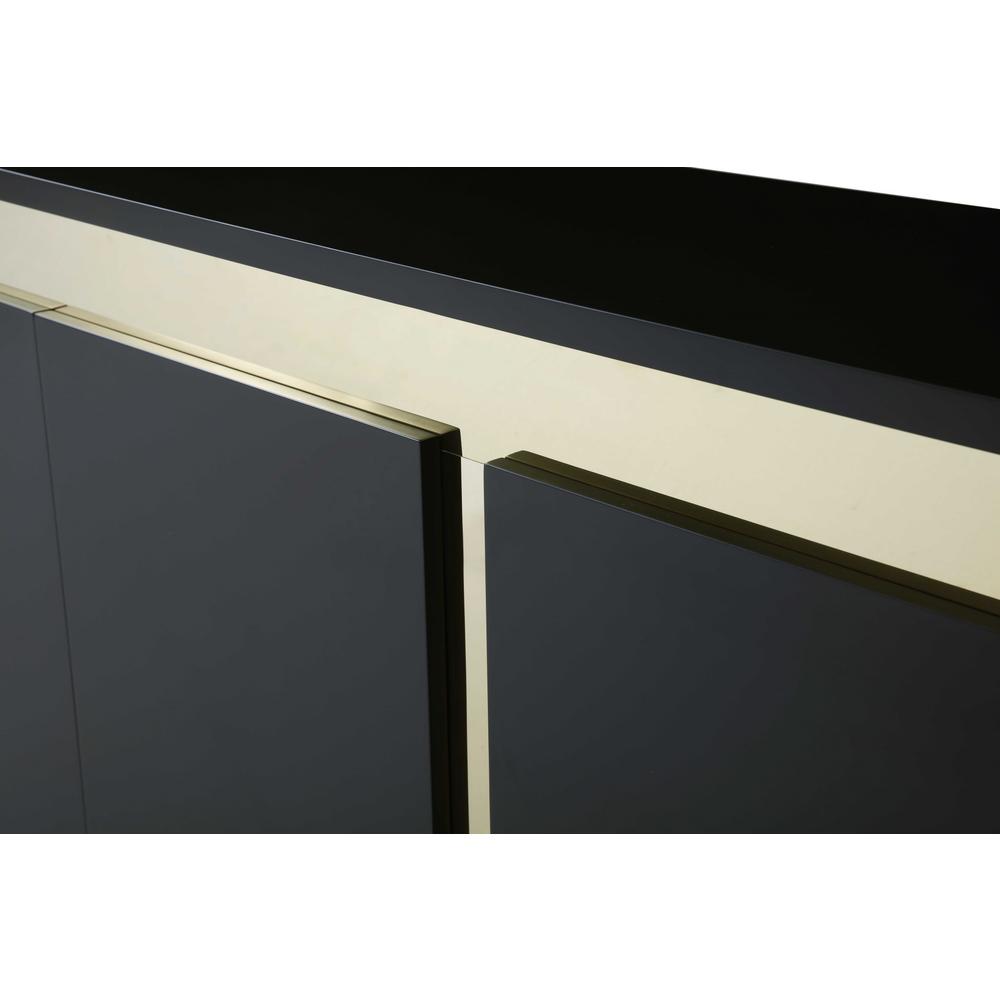 94" X 18" X 35" Black Stainless Steel Buffet - 370773. Picture 3