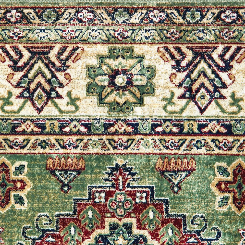 63" x 90" Green Viscose Area Rug - 371075. Picture 2