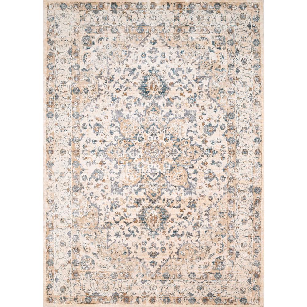 118" x 158" Bone Polyester Rug - 371726. Picture 1