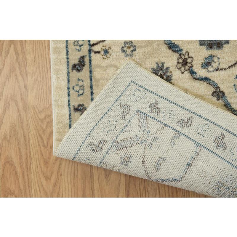 94" x 126" Bone Polyester Oversize Rug - 371741. Picture 4