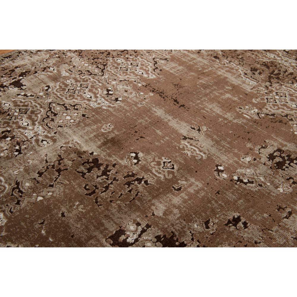 63" x 84" x 0.43" Brown Polypropylene/Polyester Area Rug - 371758. Picture 2