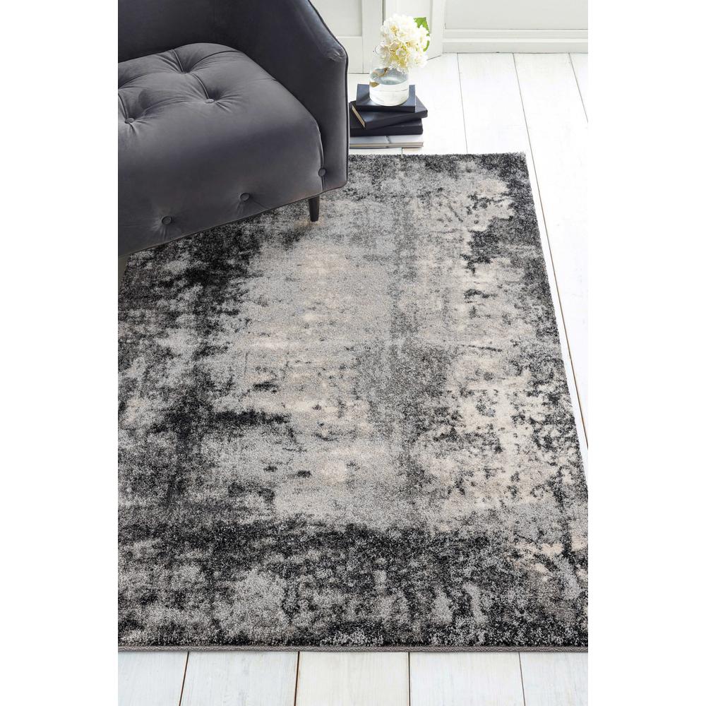 22" x 36" Grey Polypropylene Accent Rug - 372002. Picture 2