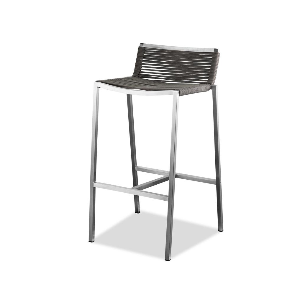 18" X 16" X 33" Stainless Steel Bar Stool - 372057. Picture 2