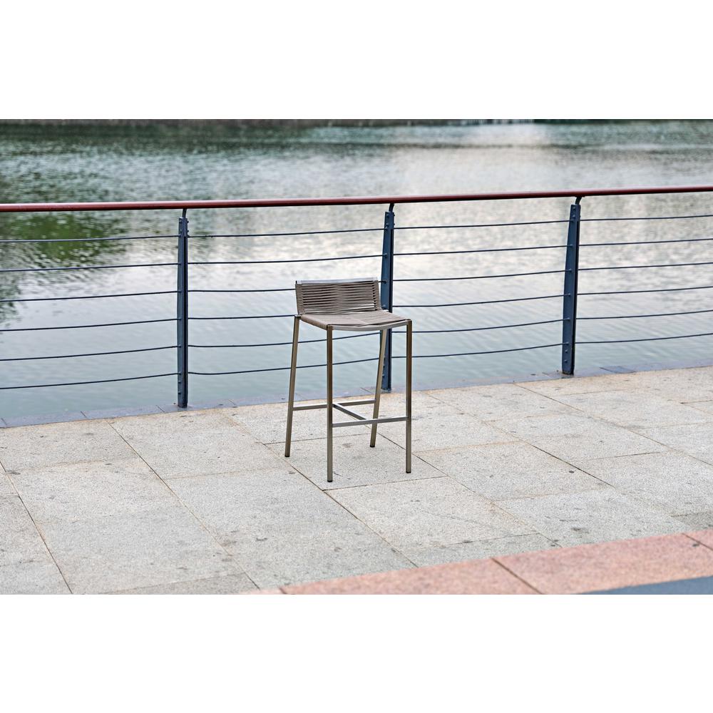 18" X 16" X 33" Stainless Steel Bar Stool - 372057. Picture 3