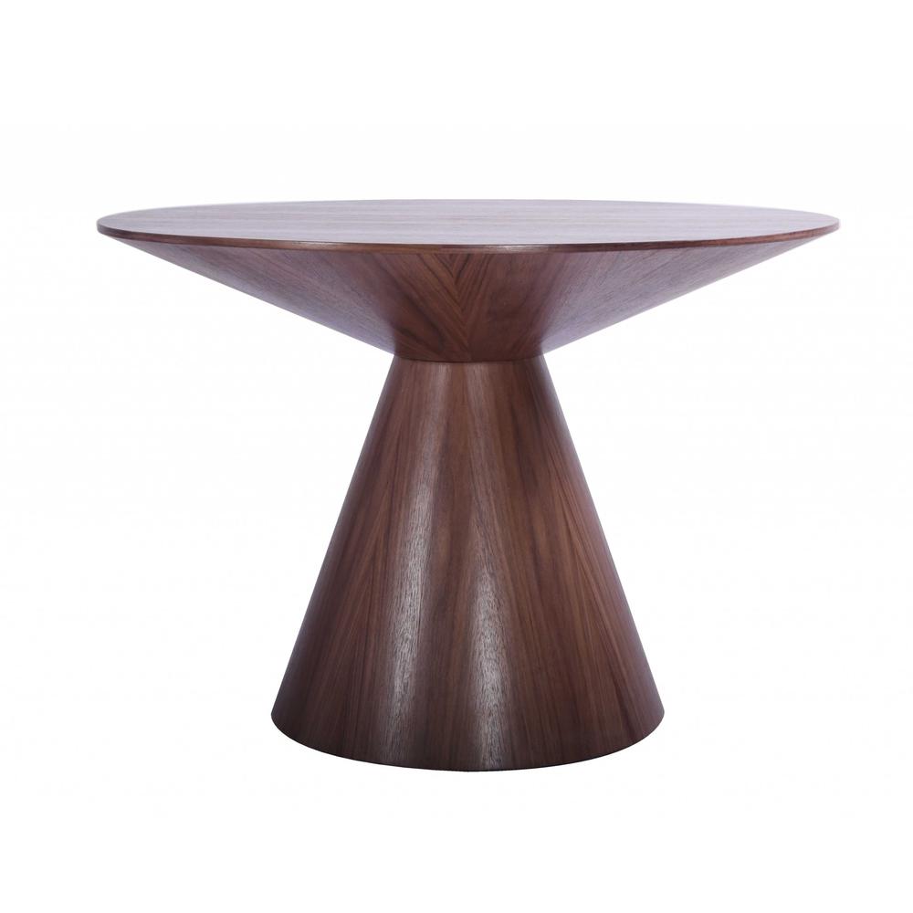 47" X 47" X 30" Walnut Veneer Round Dining Table - 372067. Picture 1