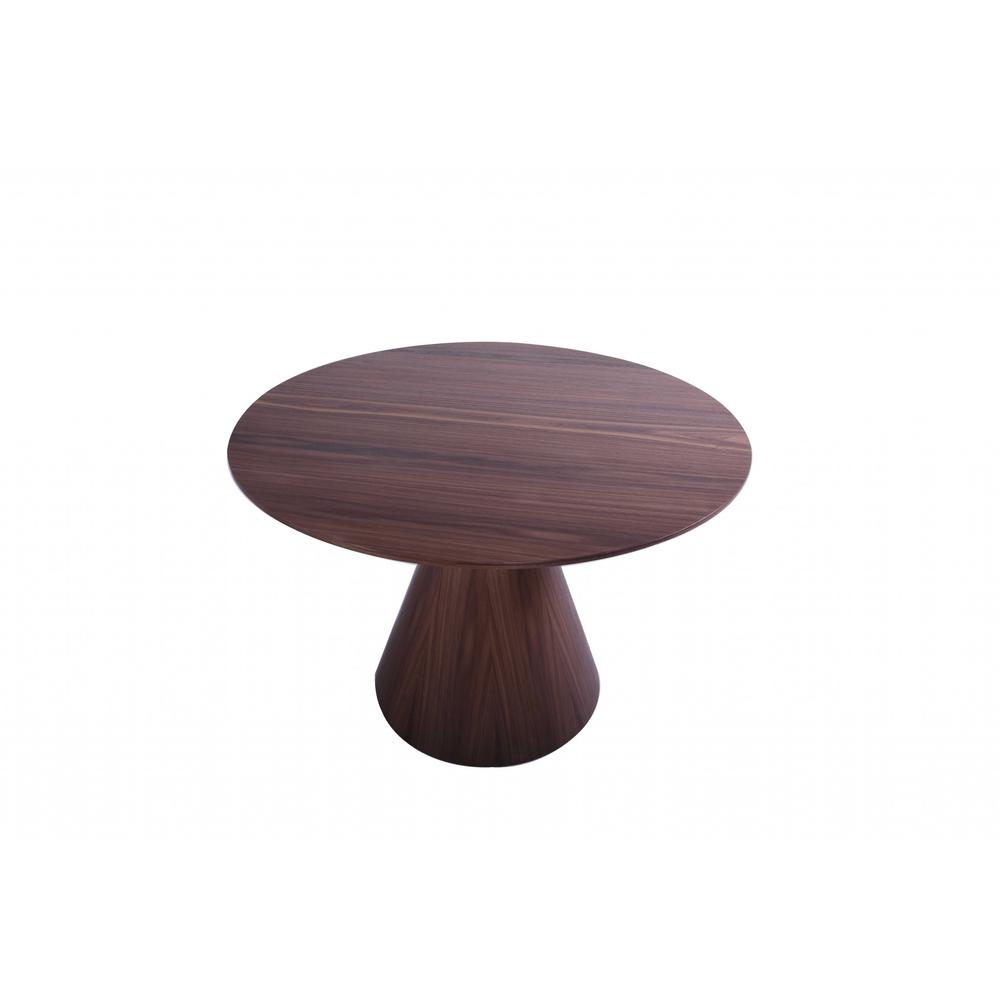 47" X 47" X 30" Walnut Veneer Round Dining Table - 372067. Picture 2