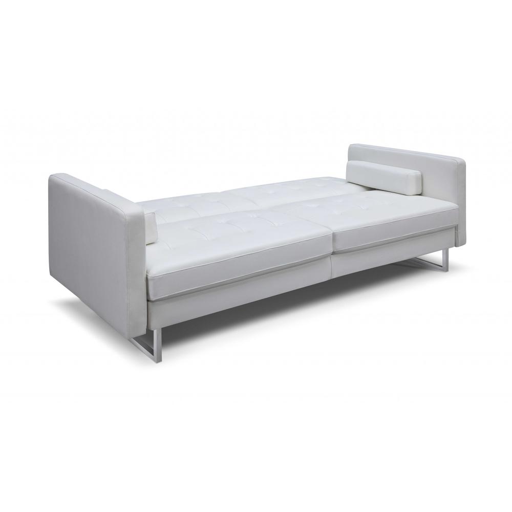 80" X 45" X 13" White Stainless Steel Sofa Bed - 372117. Picture 3