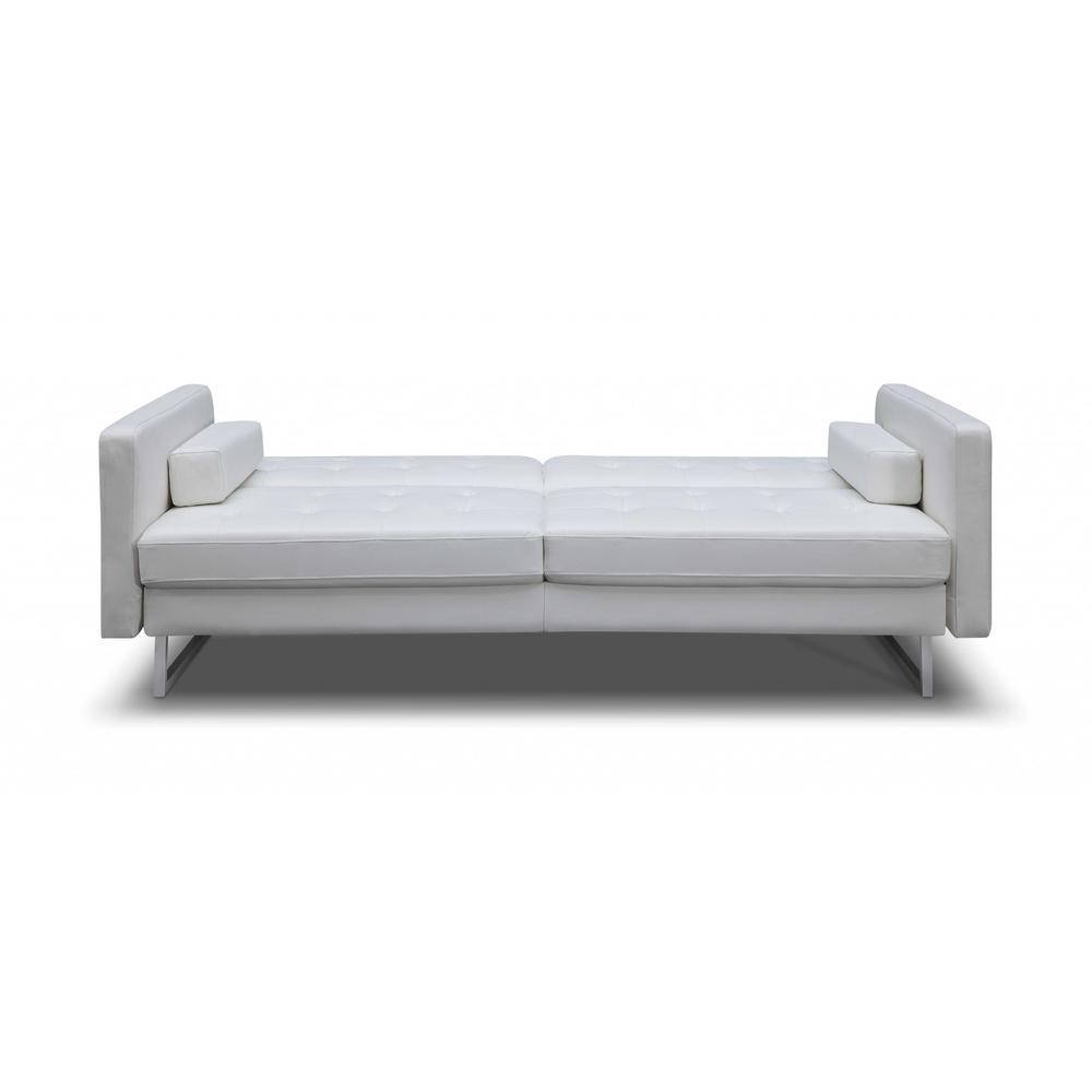 80" X 45" X 13" White Stainless Steel Sofa Bed - 372117. Picture 4