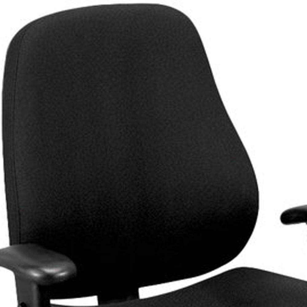 26.8" x 21" x 38.5" Black Tilt Tension Control Fabric Chair. Picture 5