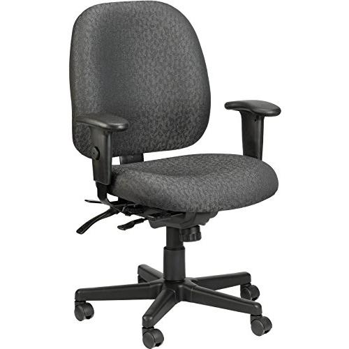 29.5" x 26" x 37" Charcoal Tilt Tension Control Fabric Chair - 372334. Picture 1