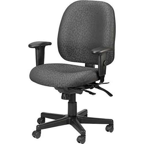 29.5" x 26" x 37" Charcoal Tilt Tension Control Fabric Chair. Picture 3