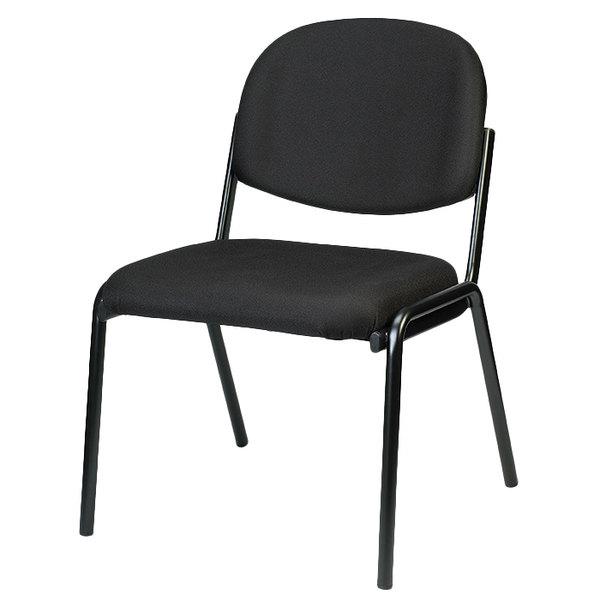 Set of 2 Deluxe Black Fabric Guest Chair - 372341. The main picture.