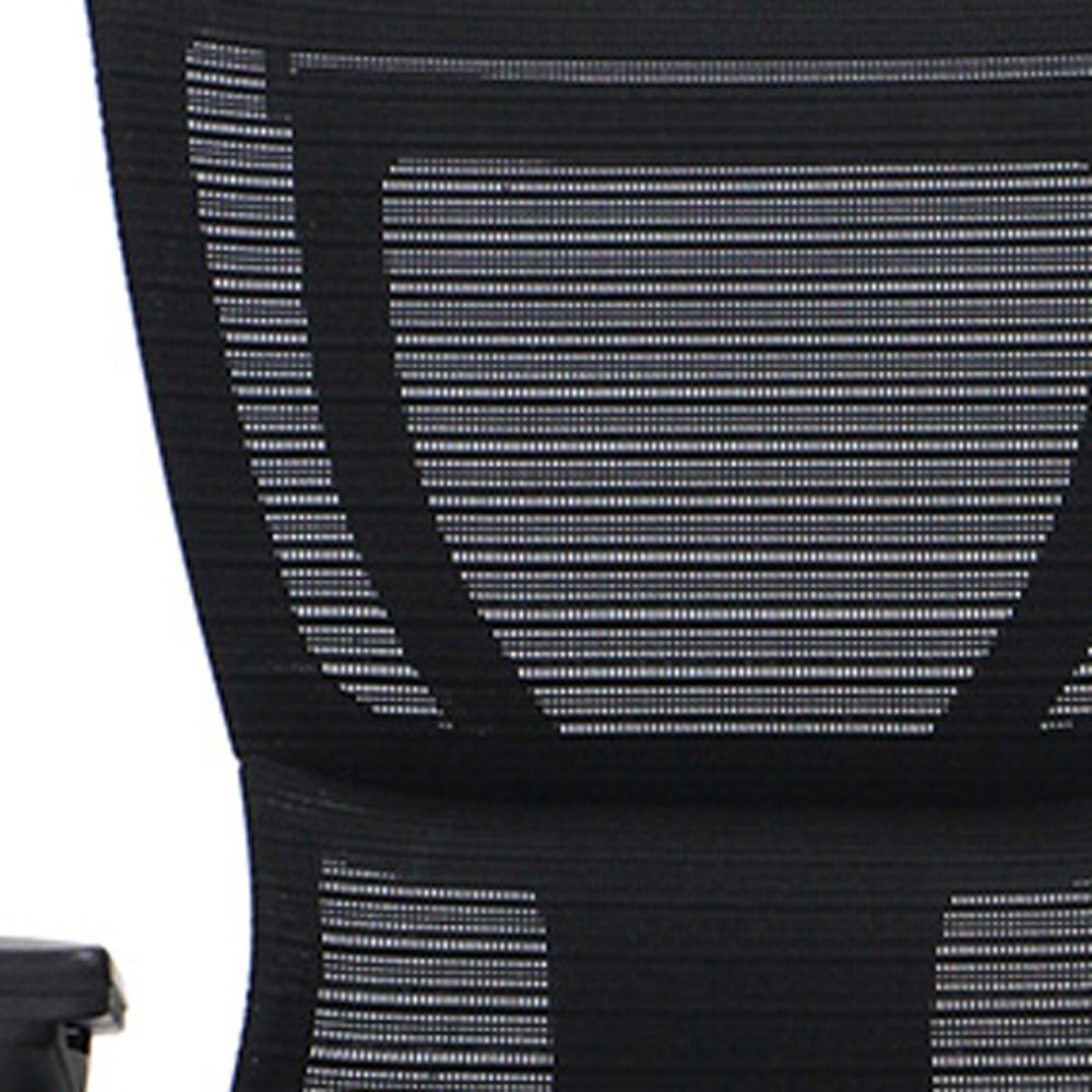26" x 26" x 40.8" Black Mesh Tilt Tension Control Chair. Picture 5