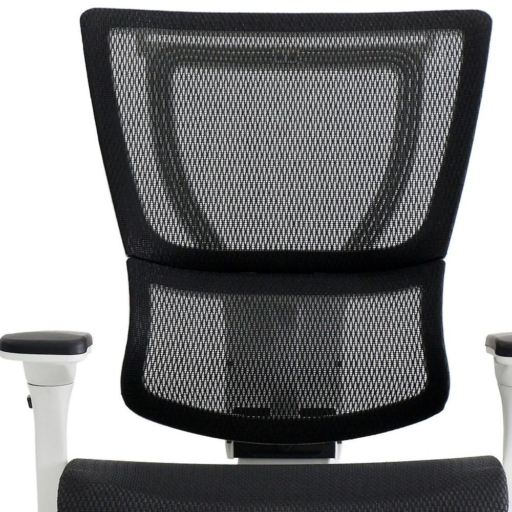 26" x 26" x 40.8" White Mesh Tilt Tension Control Chair. Picture 4